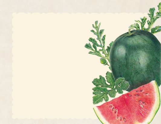 Sugar baby watermelon and slice of watermelon